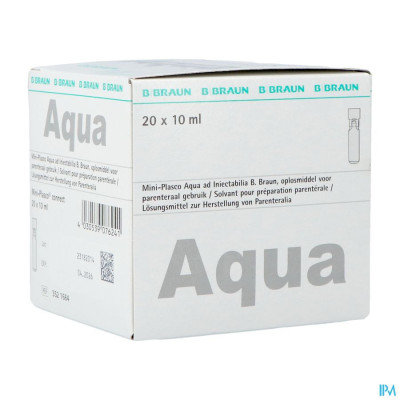 Mini Plasco Aqua Pro Inj Amp20x10ml