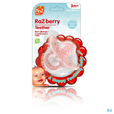 Raz Baby Bijtring Razberry Pink