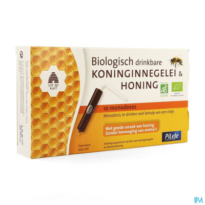 Koninginnebrij + Honing Bio Drinkb Unidose 10x10ml