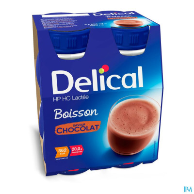 DELICAL HPHC 360 CHOCOLADE 4X200ML