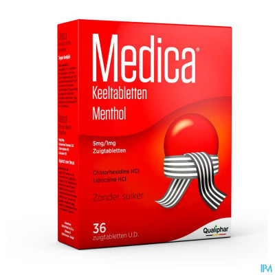 Medica Keeltabletten Menthol 36 zuigtabletten