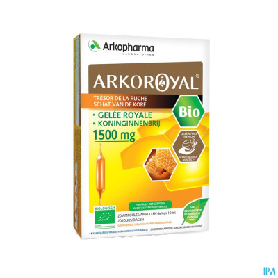 Arkoroyal Koninginnebrij Bio 1500mg Amp 20x10ml