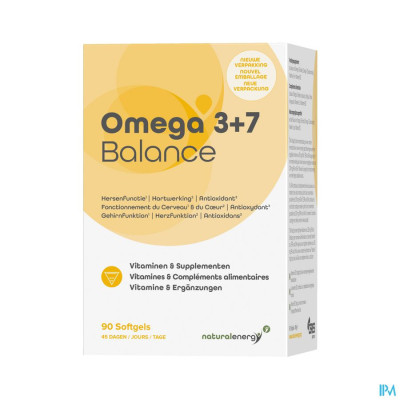 Natural Energy - Omega 3+7 Balance Caps 90