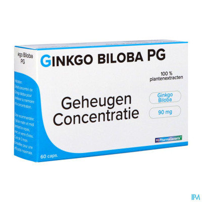 Gingko Biloba Pg Pharmagenerix Caps 60