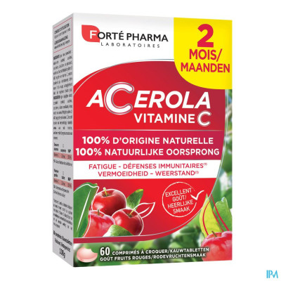 Energie Acerola 35% Gratis Kauwtabletten 60