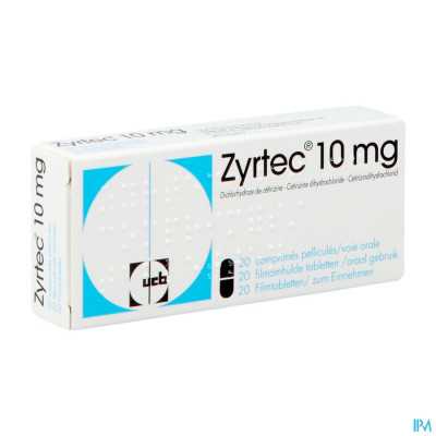 Zyrtec 10mg Comp Pell 20 X 10mg