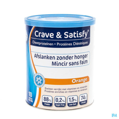 Crave & Satisfy Dieetproteinen Orange Pot 200g