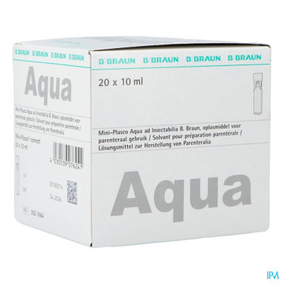 Mini Plasco Aqua Pro Inj Amp20x10ml