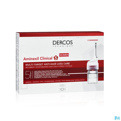 Vichy Dercos Aminexil Clinical 5 Women Amp 21x6ml