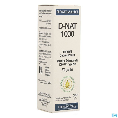 D-nat 1000 Fl Gutt 20ml Physiomance Phy269