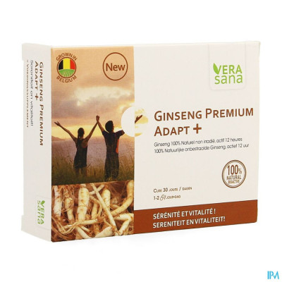 Ginseng Premium Adapt + Caps 30 Vera Sana