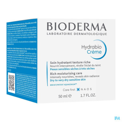 Bioderma Hydrabio Creme Hydra Verzorging Rijk 50ml
