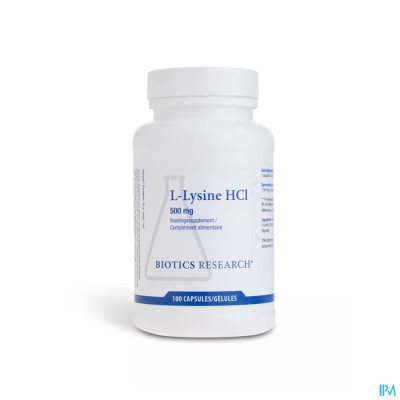 l-lysine Biotics Caps 100x500mg