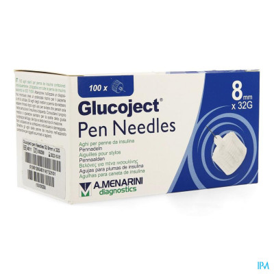 Glucoject Pen Needles 8mm 32g