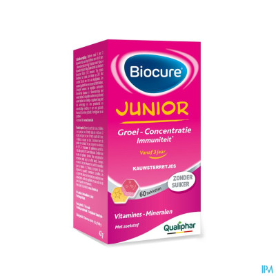 Biocure Junior Kauwsterretjes 60 St tabletten