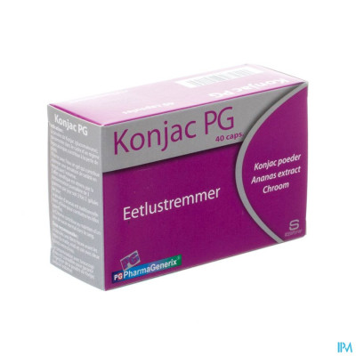 Konjac Pg Pharmagenerix Caps 40