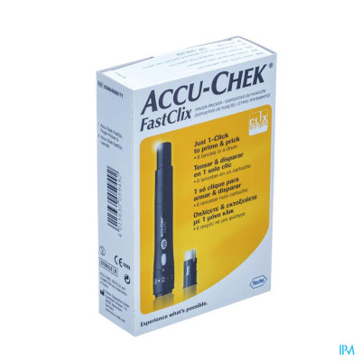 ACCU CHEK FASTCLIX (PRIKKER+LANCET 1X6)05864666171