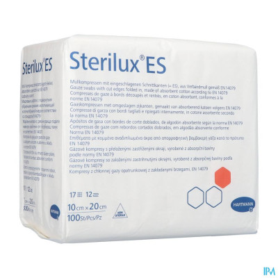 Sterilux Es 10x20cm 12l.nst. 100 P/s