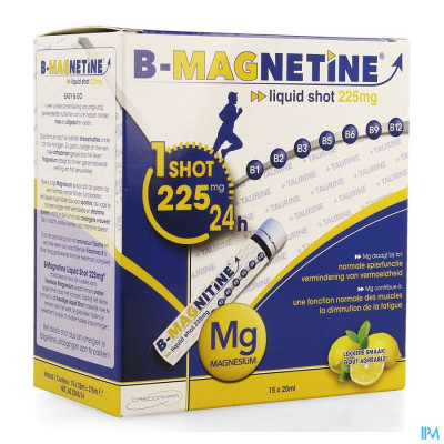 B-magnetine Liquid Shot 225mg 15x25ml Credophar