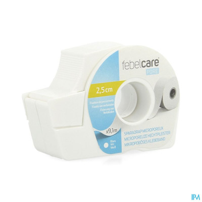 Febelcare Pore Micropor. Hechtpleister 25mmx9,14m