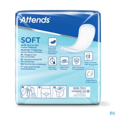 Attends Soft 3 Extra Plus Inleg Anatom. 1x10