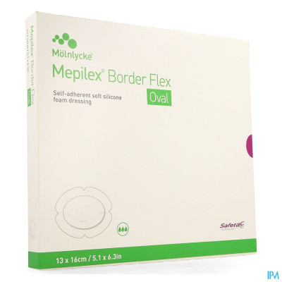 Mepilex Border Flex Oval Verb 13x16cm 5 583300