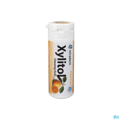 MIRADENT KAUWGOM XYLITOL FRUIT ZS 30