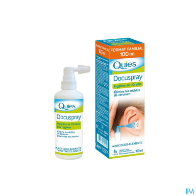 Quies Docuspray Oorhygiene Z/drijfgas Spray 100ml