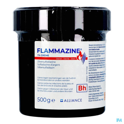 FLAMMAZINE CREME 1 X 500 G 1%