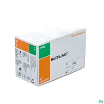 BACTIGRAS VERBAND 5CMX 5CM 50 7456