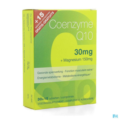 Coenzyme Q10 30mg+mg Comp 30+comp 15 Grat. Revogan