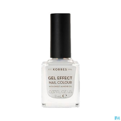 KORRES KM GEL EFFECT NAIL 02 PORCELAIN WHITE 11ML