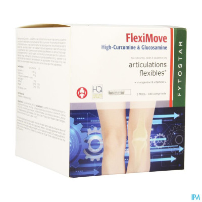 Fytostar Flexi Move Curcumine + Glucosam. Comp 180