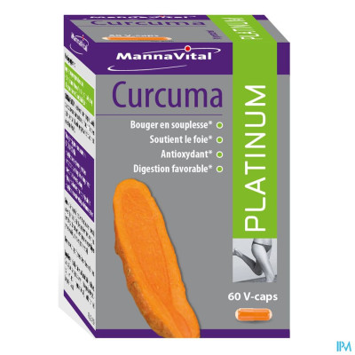 Mannavital Curcuma Platinum V-caps 60