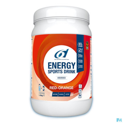 6d Sixd Energy Sports Drink Red Orange Pdr 1,3kg