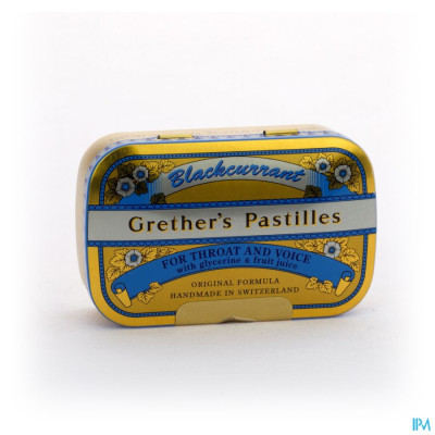 Grether's Pastilles Blackcurrant Past 110g