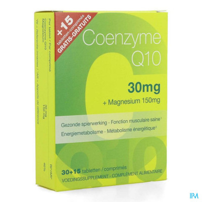 Coenzyme Q10 30mg+mg Comp 30+comp 15 Grat. Revogan