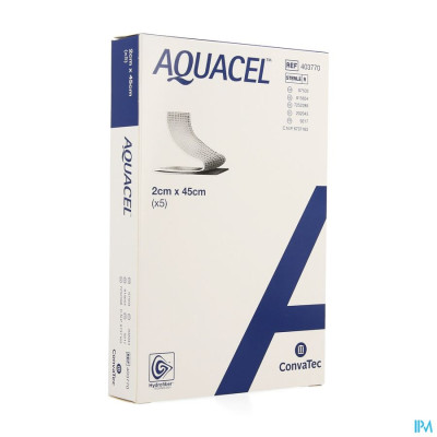 Aquacel Verb Hydrofiber+versterking 2x45cm 5