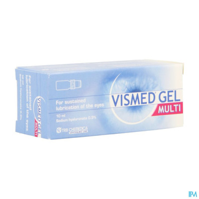 Vismed Gel Multi Bevochtigen Ogen 0,3% Fl 10ml