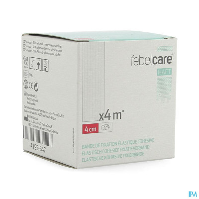 Febelcare Haft Elas. Cohesief Fixatieverb. 4cmx4m