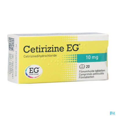 Cetirizine EG          Tabl 20X10Mg