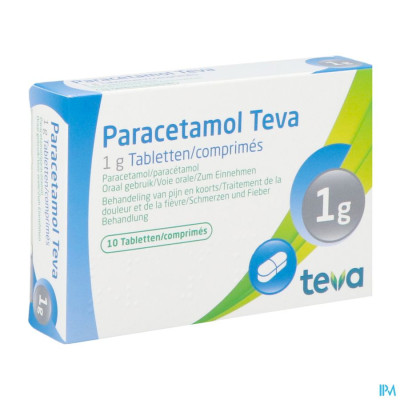 Paracetamol Teva 1g Tabl 10 X 1g Blister