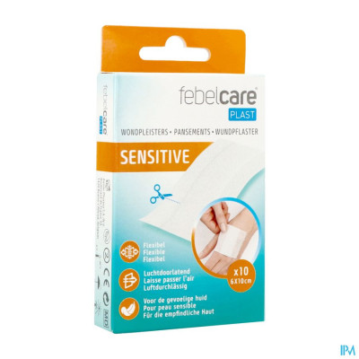 Febelcare Plast Sensitive Uncut 10x6cm 10