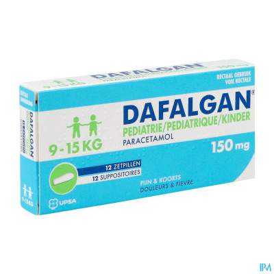 Dafalgan Pediatrie 150mg Suppo 12