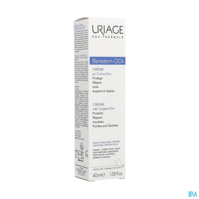 URIAGE BARIEDERM CICA CREME HERSTELLEND 40ML