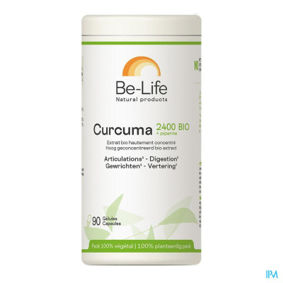 Curcuma 2400 + Piperine Be Life Pot Caps 90