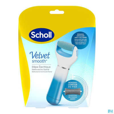 Scholl Velvet Smooth Voetvijl El.+exfol. Dh Blauw