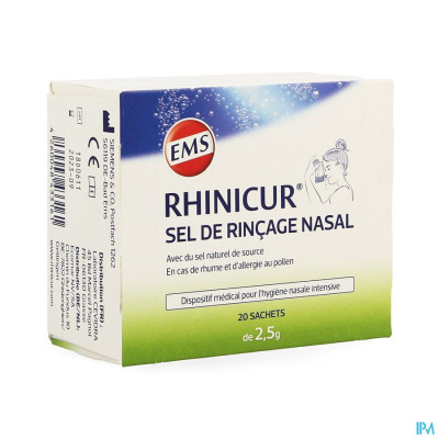 RHINICUR NASAAL SPOELZOUT ZAKJE 20X2,5G