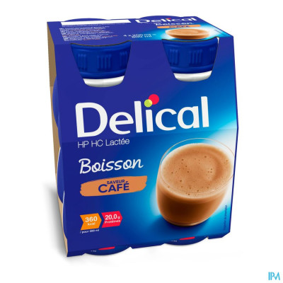 DELICAL HPHC 360 KOFFIE 4X200ML