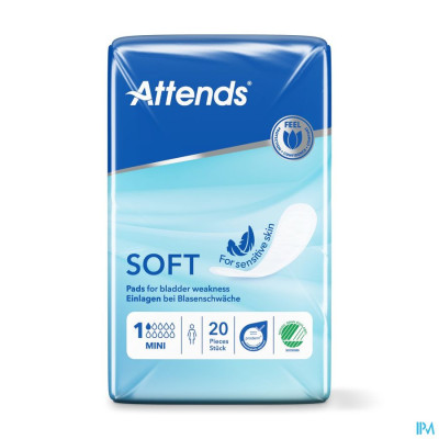 Attends Soft 1 Mini Inleg Anatom. 1x20